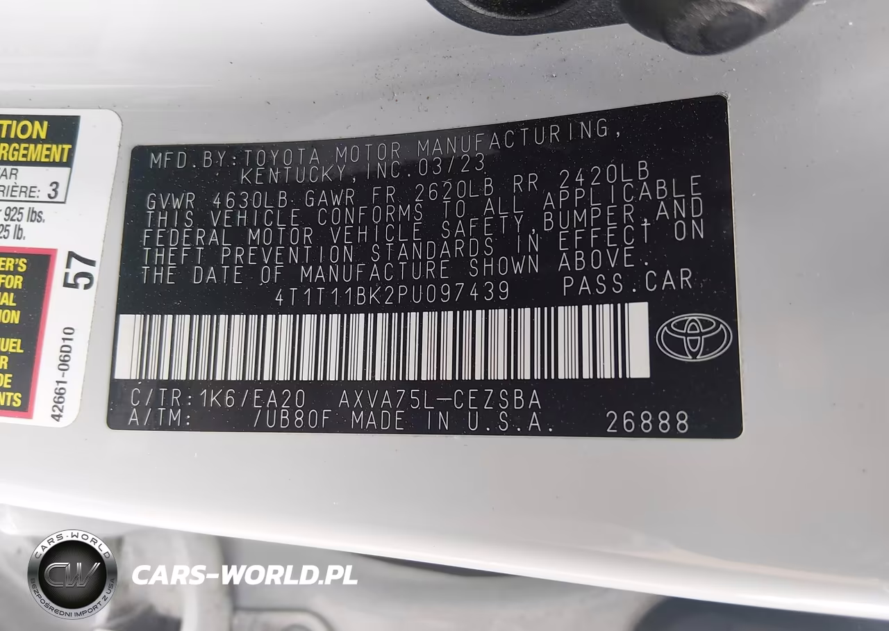 2023 Toyota Camry Se Awd VIN:4T1T11BK2PU097439 - 9