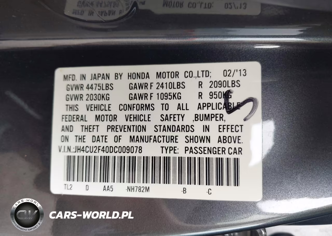 2013 Acura Tsx 2.4 VIN:JH4CU2F40DC009078 - 9