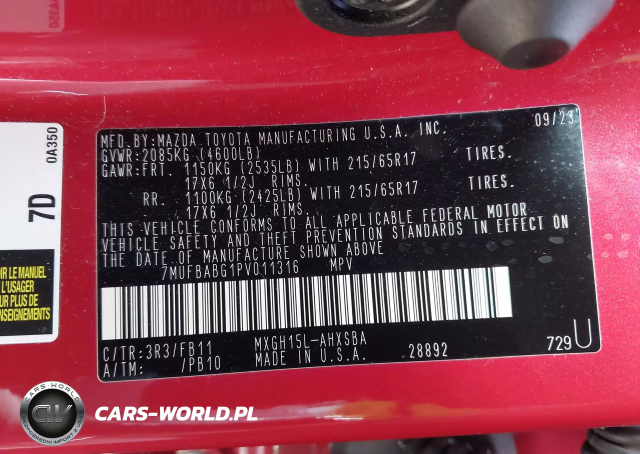 2023 Toyota Corolla Cross Hybrid Se VIN:7MUFBABG1PV011316 - 9