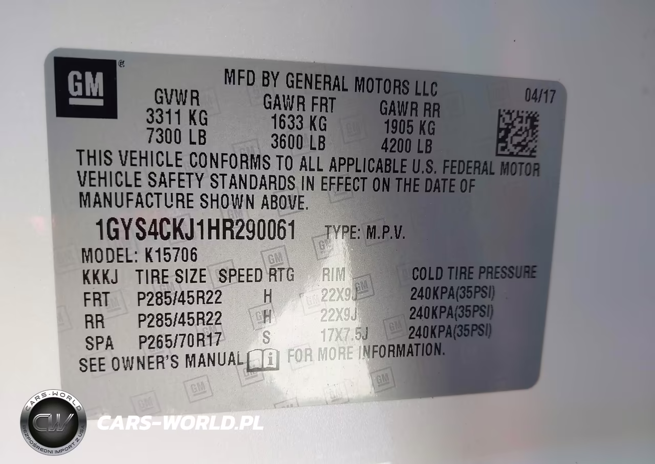 2017 Cadillac Escalade Premium Luxury VIN:1GYS4CKJ1HR290061 - 9