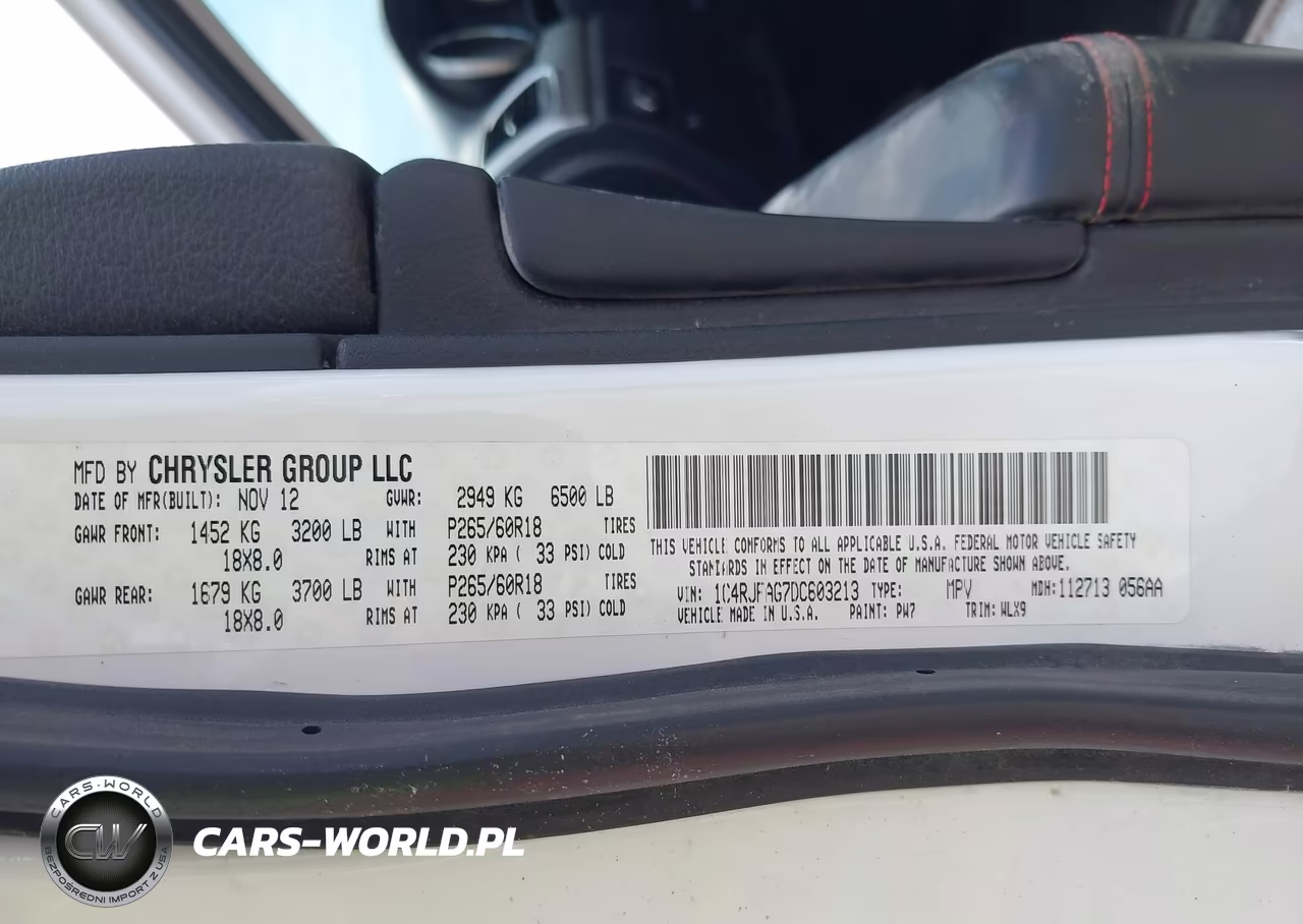 2013 Jeep Grand Cherokee Laredo Trailhawk VIN:1C4RJFAG7DC603213 - 9