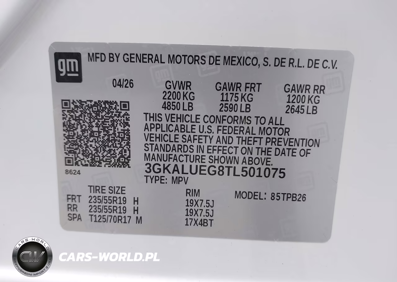 2026 GMC Terrain Awd Elevation VIN:3GKALUEG8TL501075 - 9