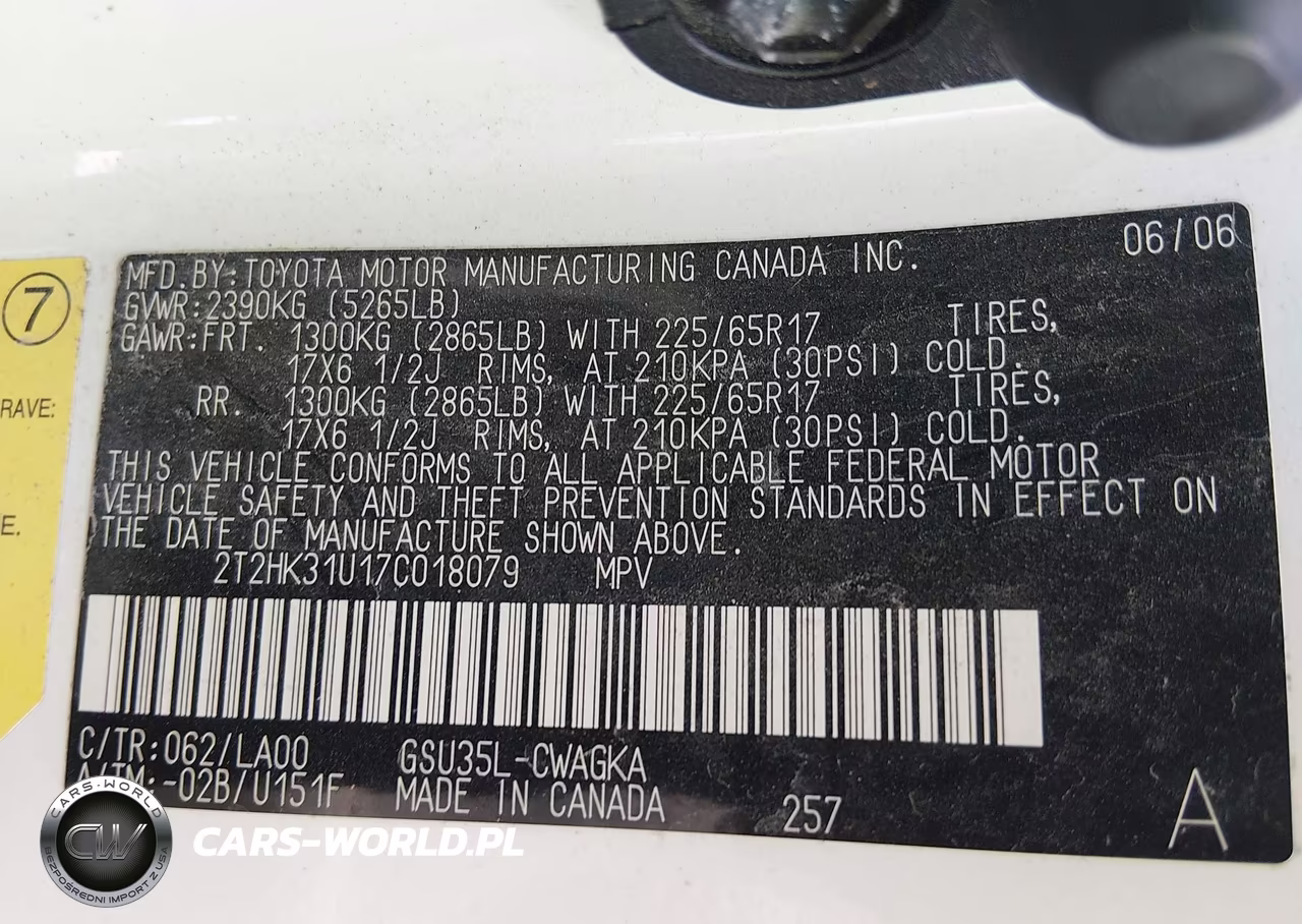 2007 Lexus Rx 350 VIN:2T2HK31U17C018079 - 9