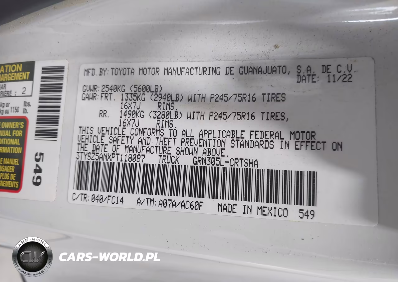 2023 Toyota Tacoma Sr5 V6 VIN:3TYSZ5ANXPT118087 - 9