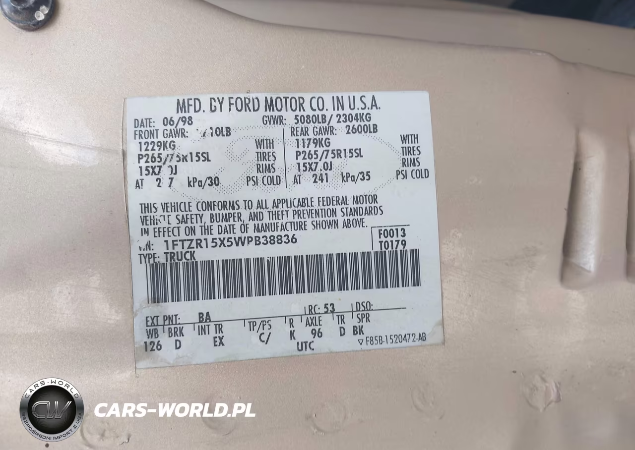 1998 Ford Ranger Splash-Xl-Xlt VIN:1FTZR15X5WPB38836 - 9