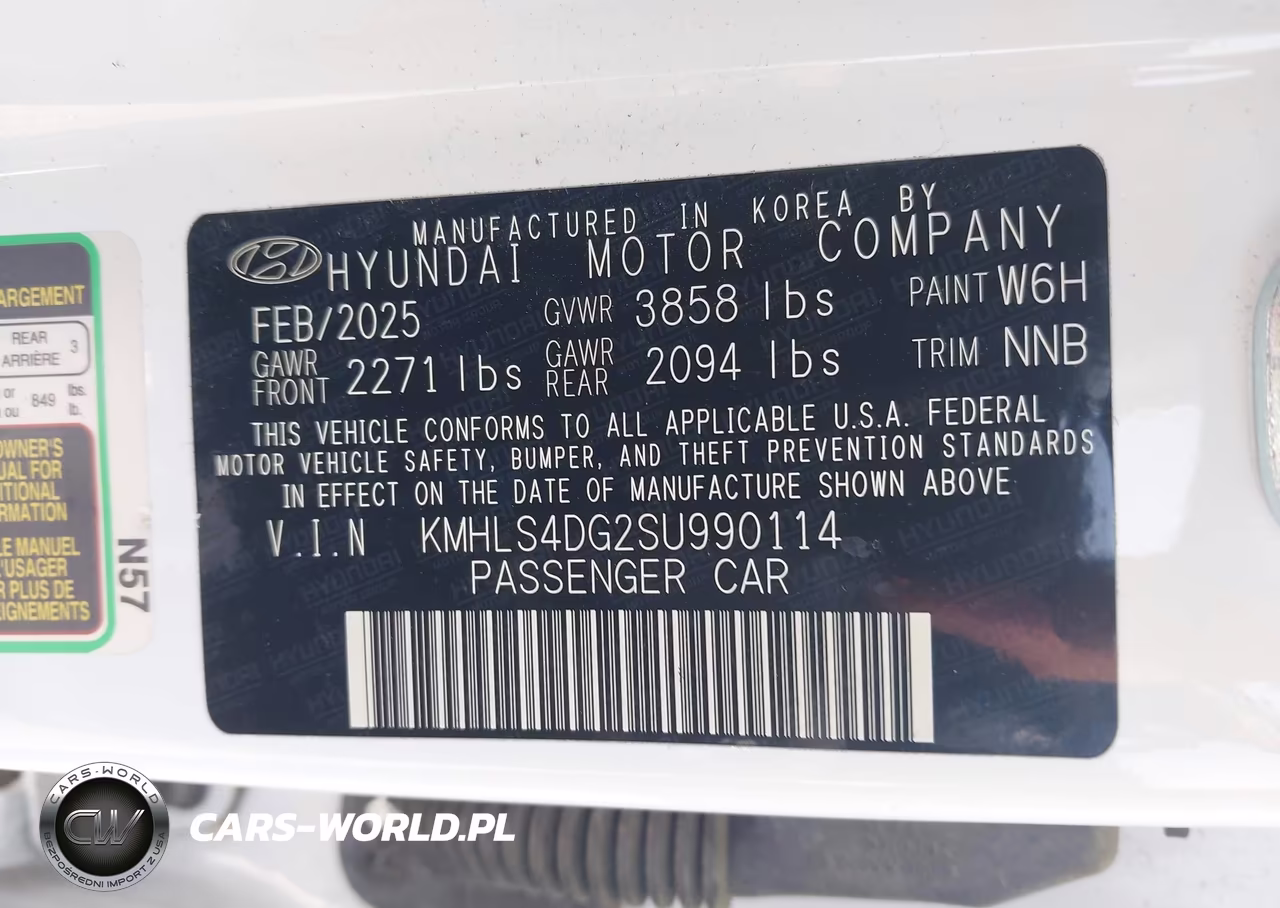 2025 Hyundai Elantra Sel Convenience VIN:KMHLS4DG2SU990114 - 9