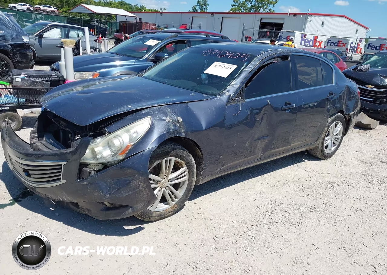 2012 Infiniti G25X VIN:JN1DV6AR1CM860427 - 2