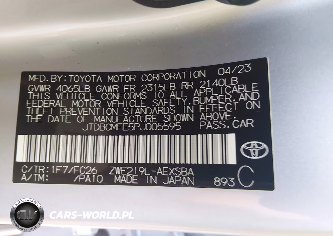 2023 Toyota Corolla Hybrid Se VIN:JTDBCMFE5PJ005595 - 9