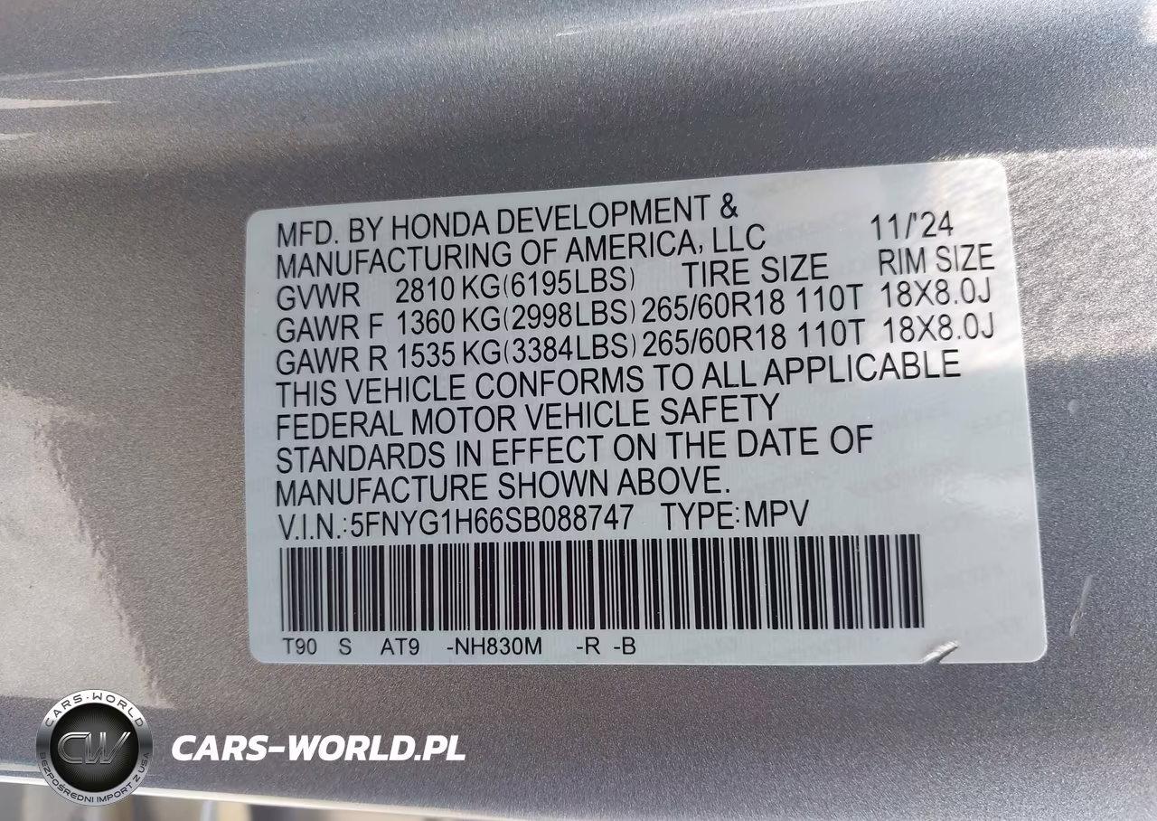 2025 Honda Pilot Trailsport VIN:5FNYG1H66SB088747 - 9
