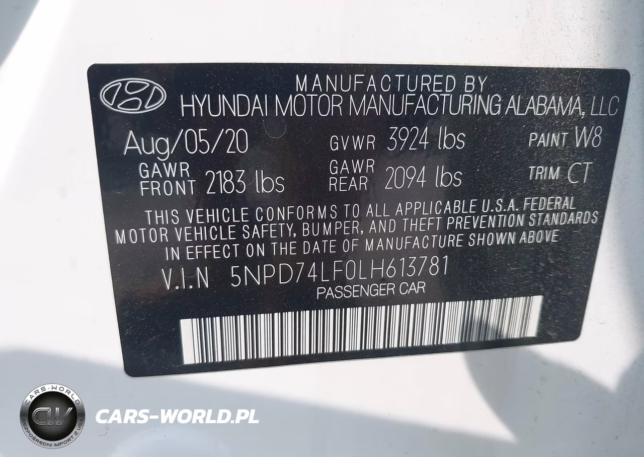 2020 Hyundai Elantra Se VIN:5NPD74LF0LH613781 - 9