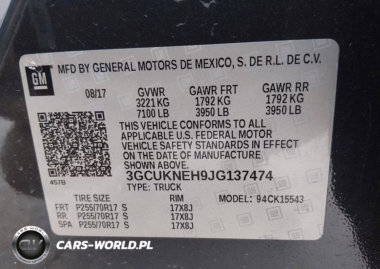 2018 Chevrolet Silverado 1500 Wt VIN:3GCUKNEH9JG137474 - 9