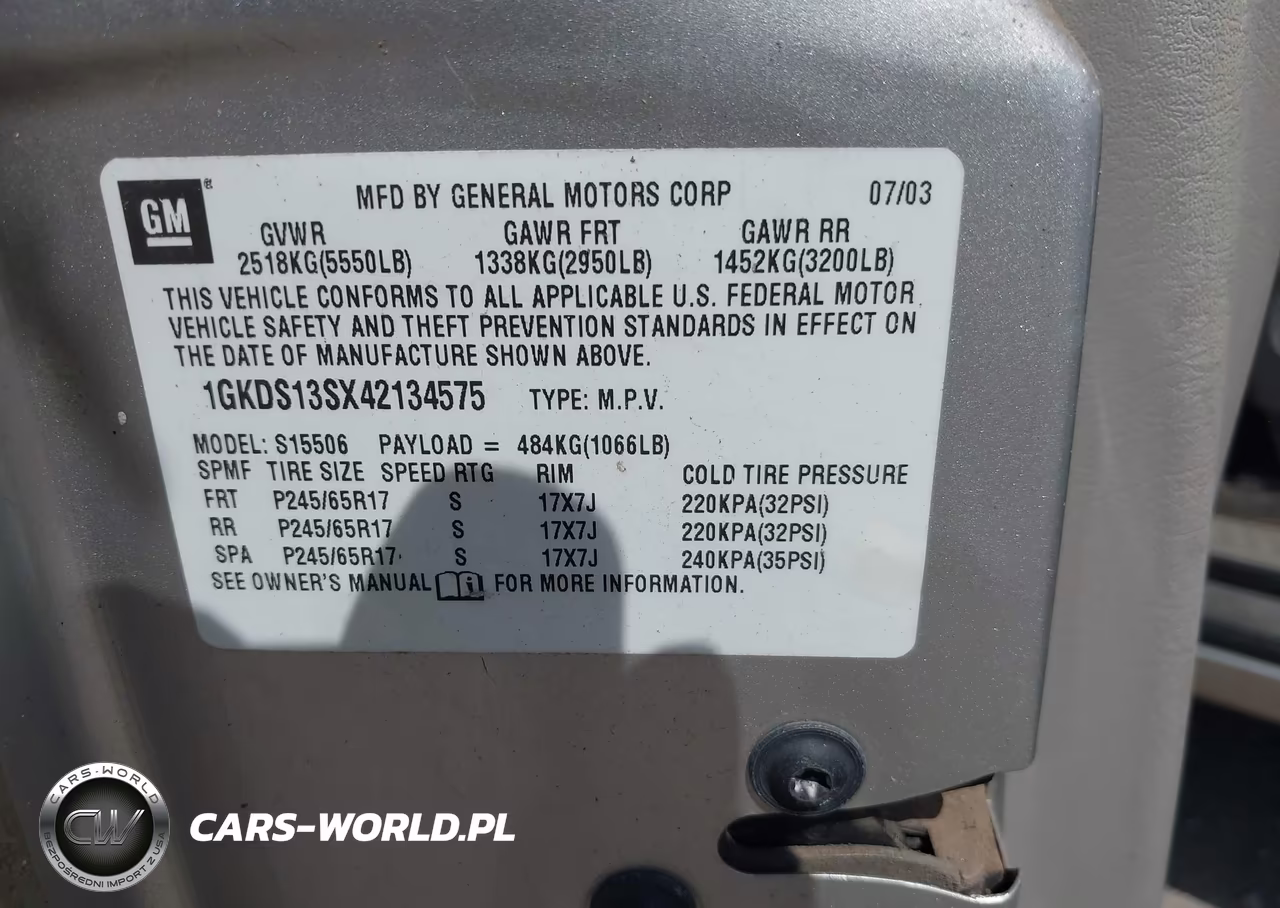 2004 GMC Envoy Sle VIN:1GKDS13SX42134575 - 9