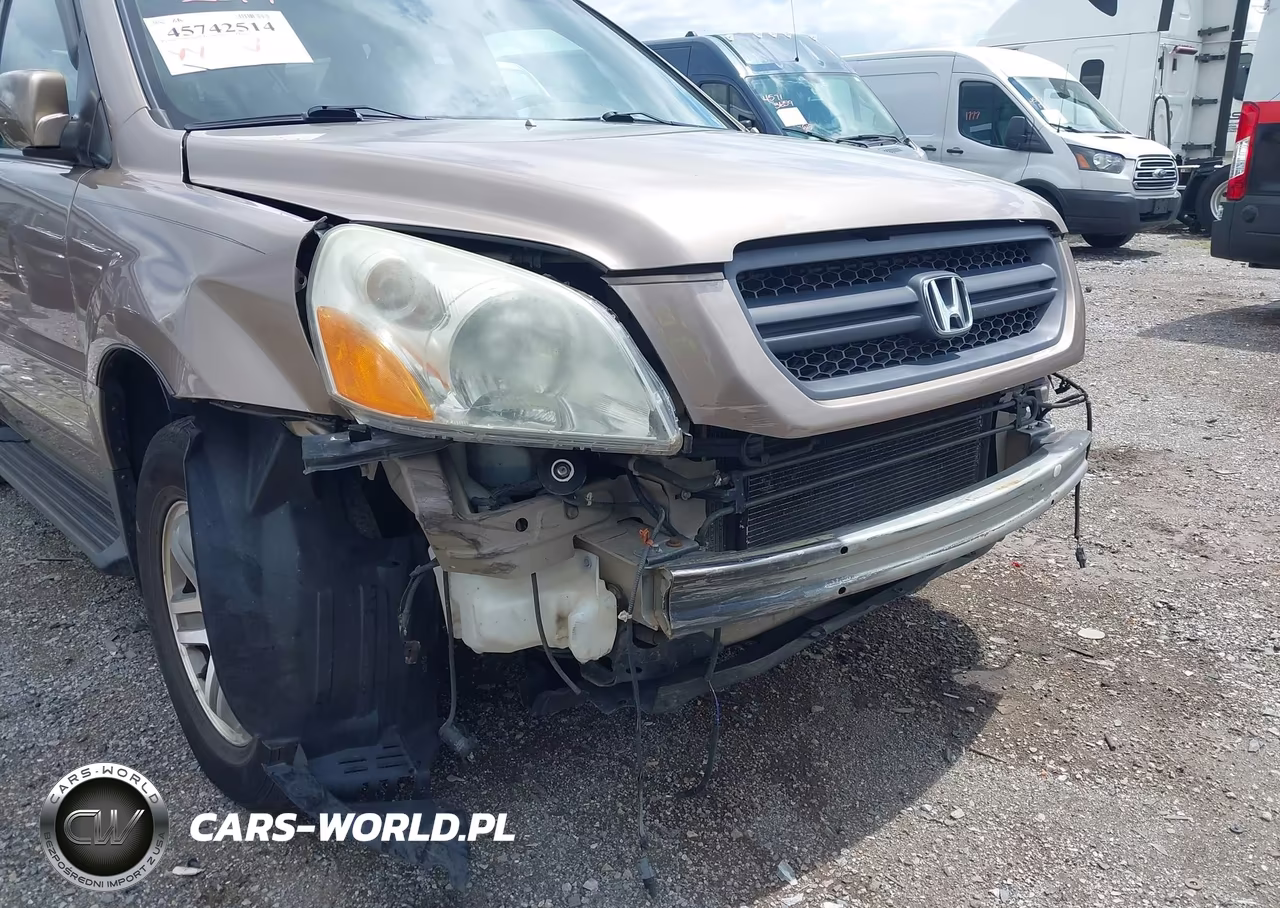 2004 Honda Pilot Ex-L VIN:2HKYF18504H520439 - 6