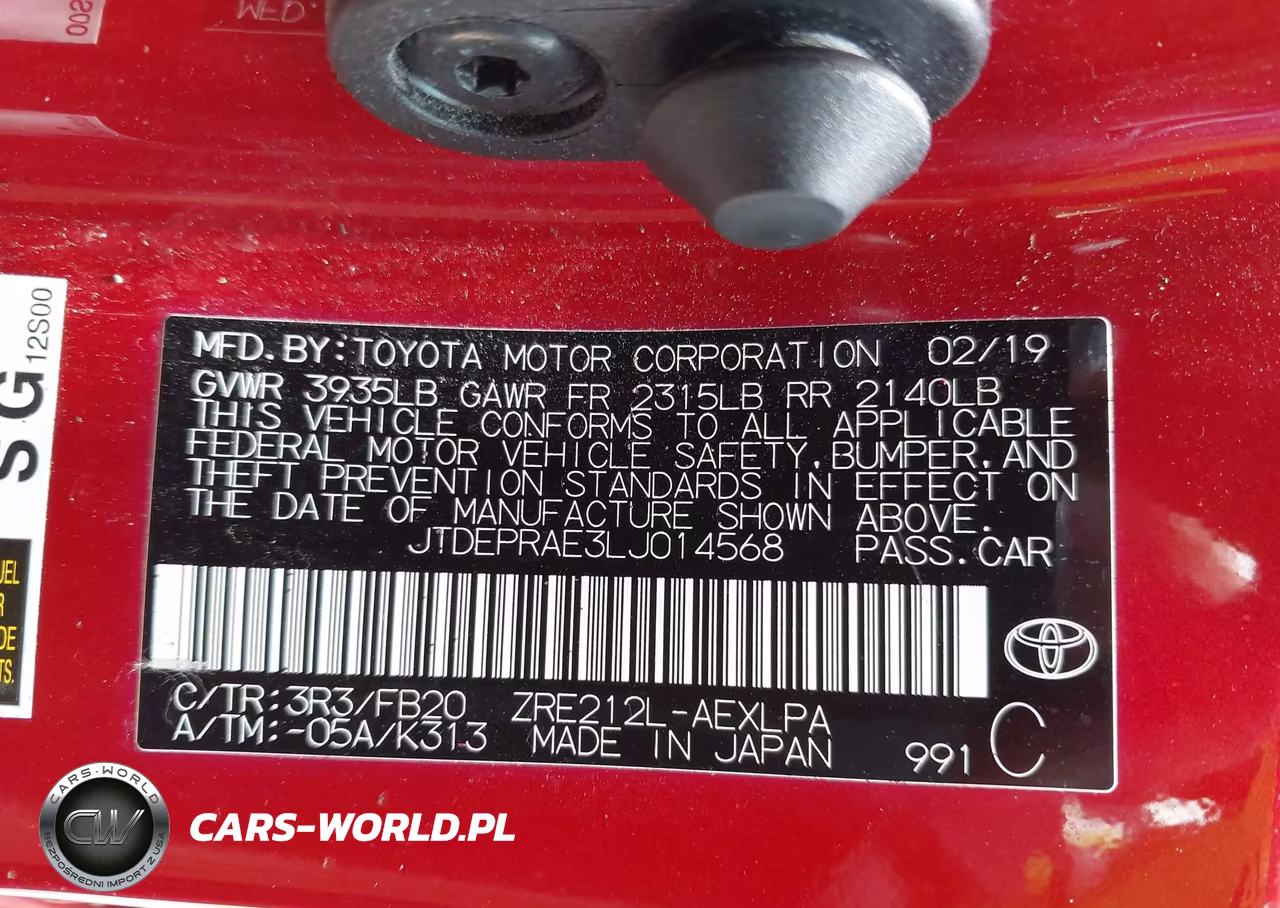 2020 Toyota Corolla Le VIN:JTDEPRAE3LJ014568 - 9