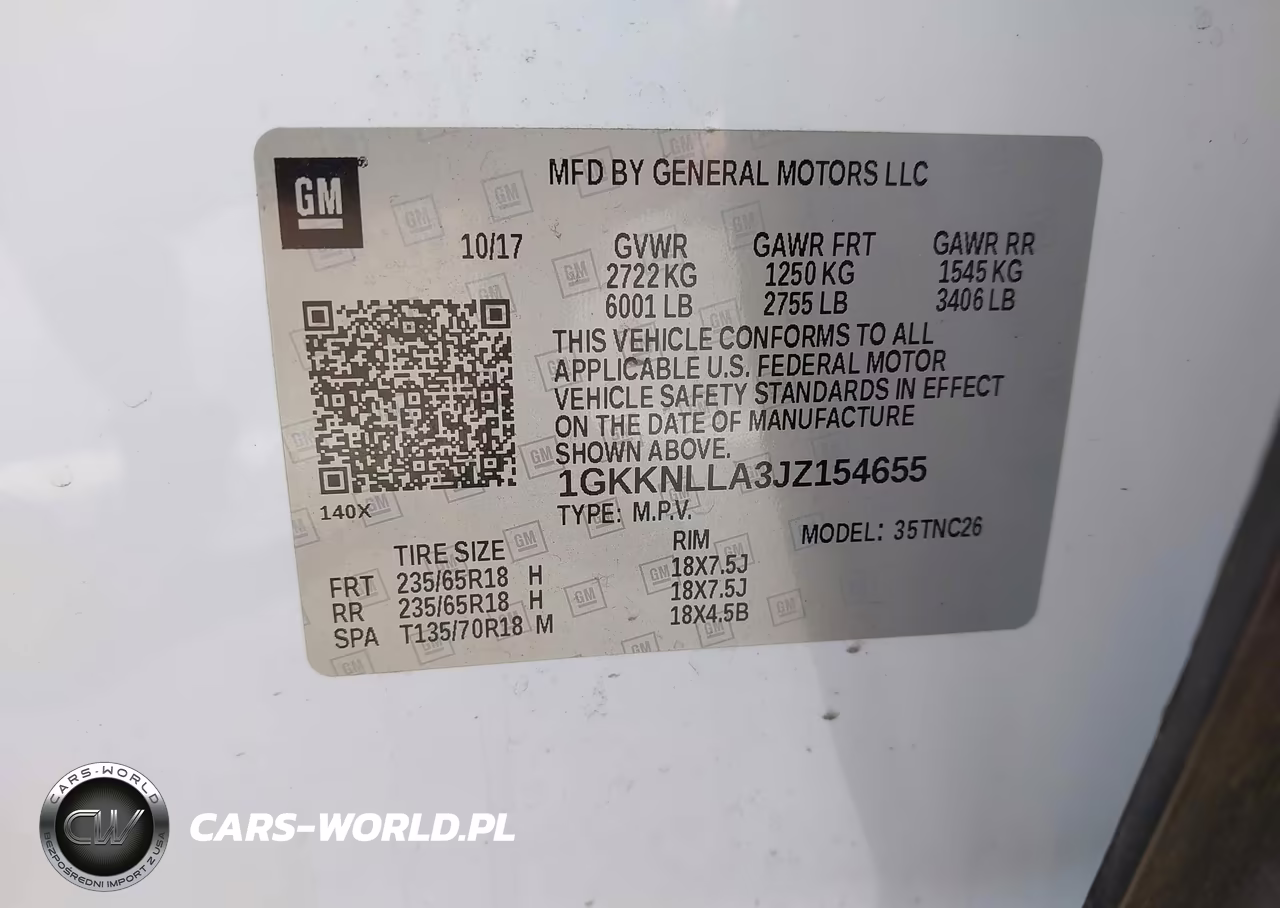 2018 GMC Acadia Sle-2 VIN:1GKKNLLA3JZ154655 - 9