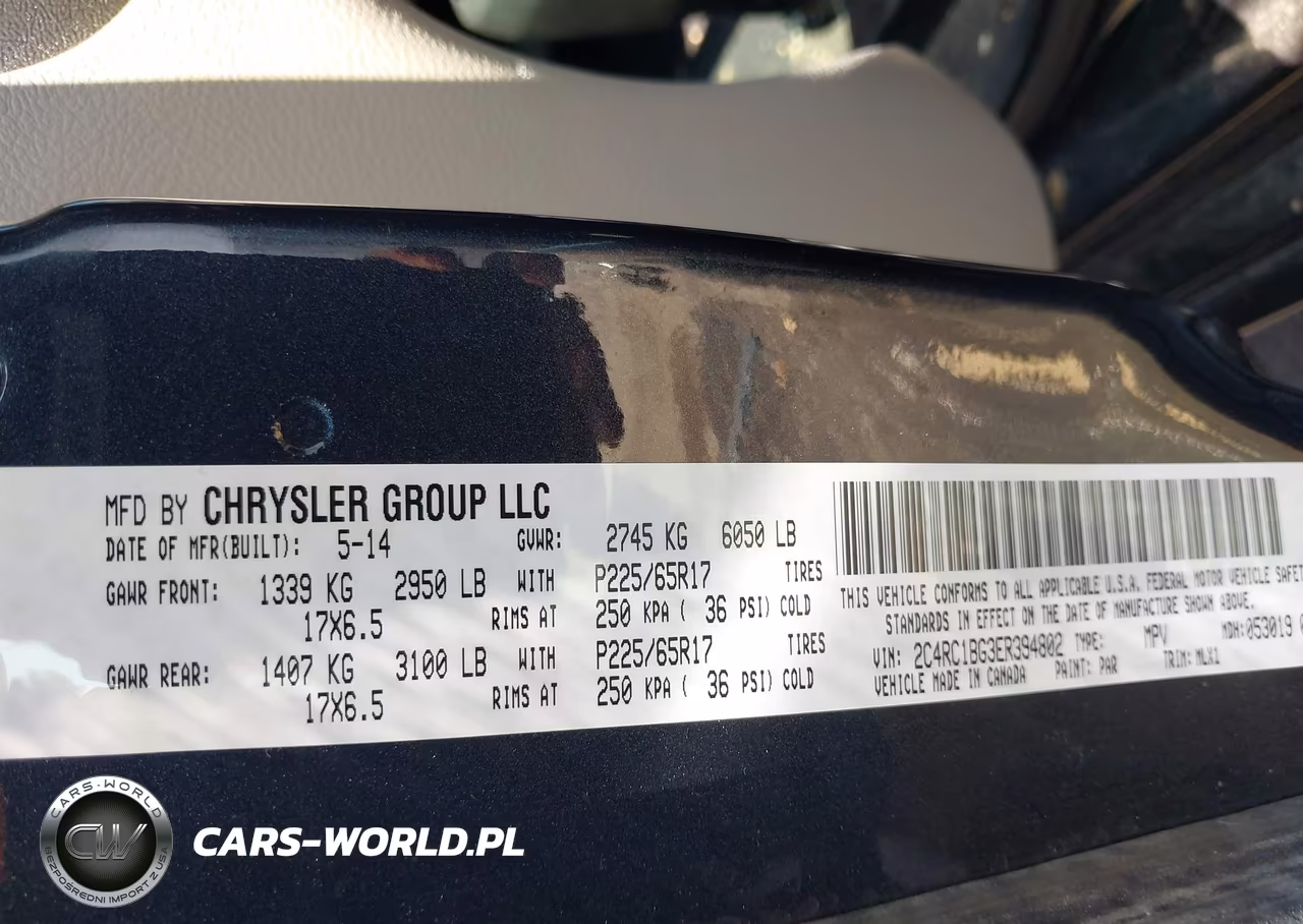 2014 Chrysler Town & Country Touring VIN:2C4RC1BG3ER394802 - 9