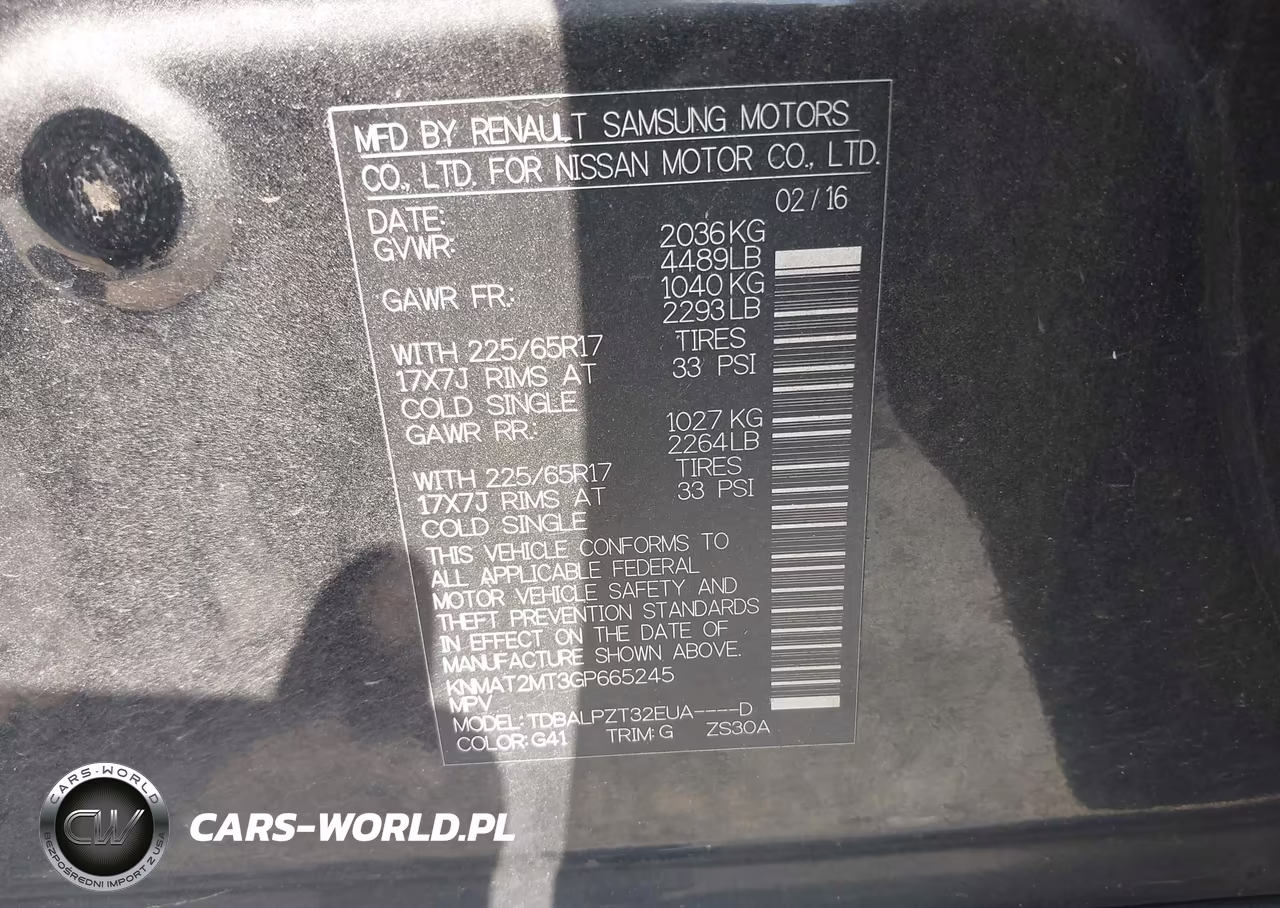 2016 Nissan Rogue S-Sl-Sv VIN:KNMAT2MT3GP665245 - 9