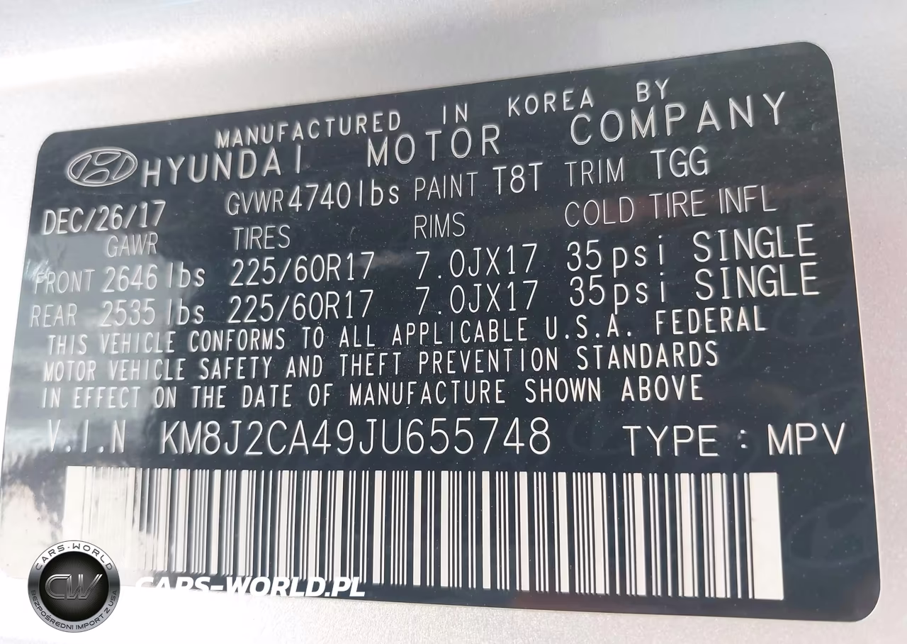2018 Hyundai Tucson Se VIN:KM8J2CA49JU655748 - 9