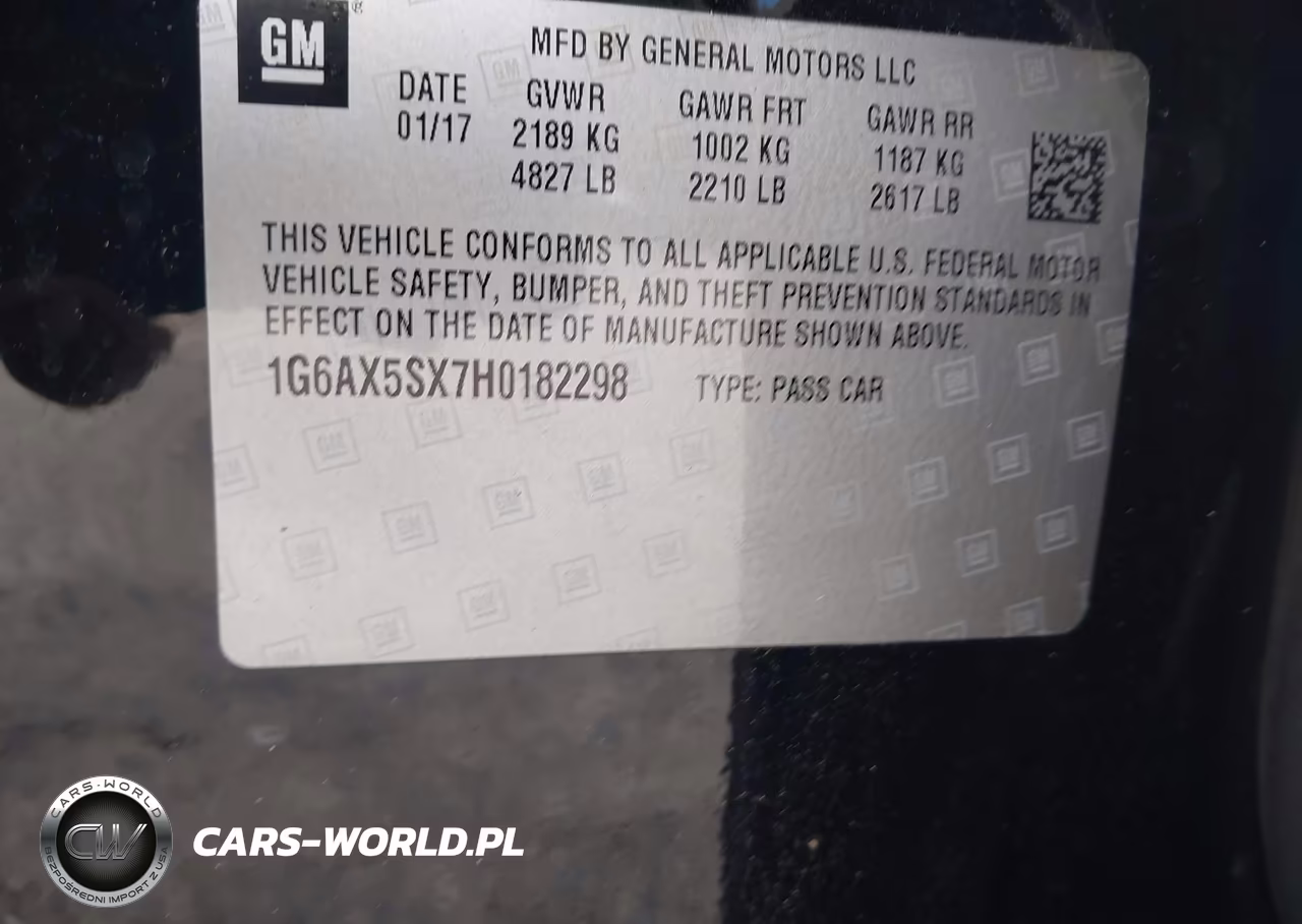 2017 Cadillac Cts Luxury VIN:1G6AX5SX7H0182298 - 9