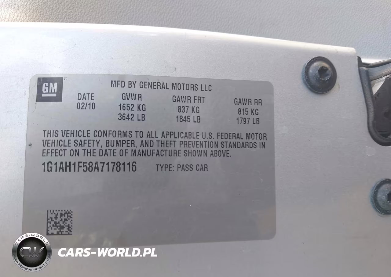 2010 Chevrolet Cobalt VIN:1G1AH1F58A7178116 - 9