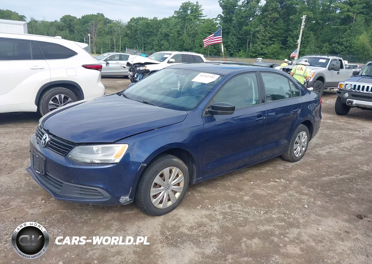 2013 Volkswagen Jetta 2.0L S VIN:3VW1K7AJ9DM257107 - 2