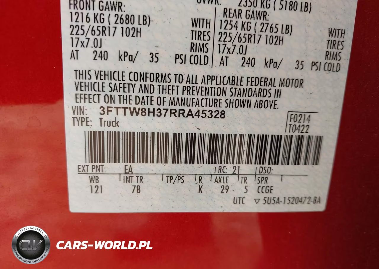 2024 Ford Maverick Xlt VIN:3FTTW8H37RRA45328 - 9