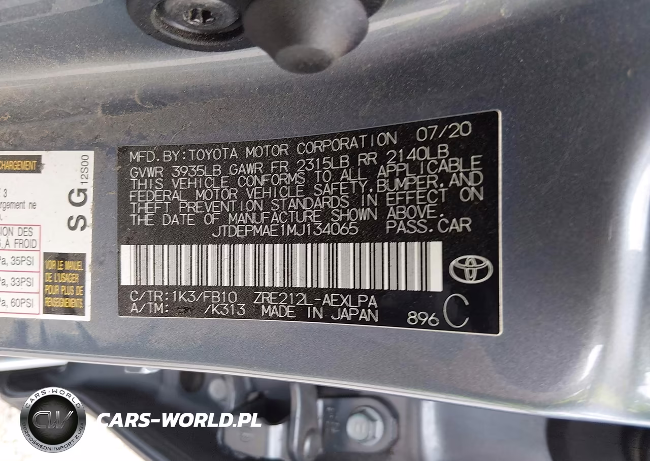 2021 Toyota Corolla Le VIN:JTDEPMAE1MJ134065 - 9
