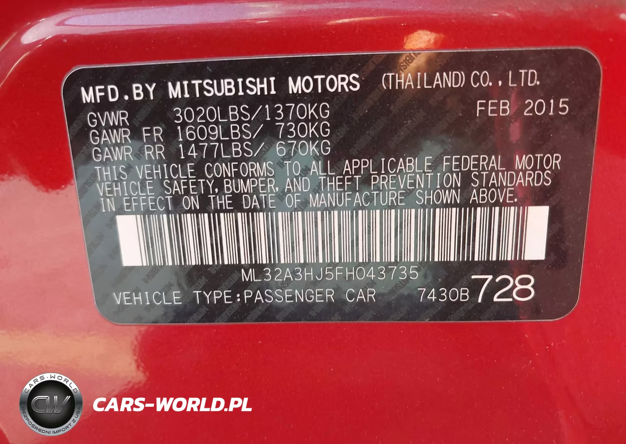 2015 Mitsubishi Mirage De VIN:ML32A3HJ5FH043735 - 9