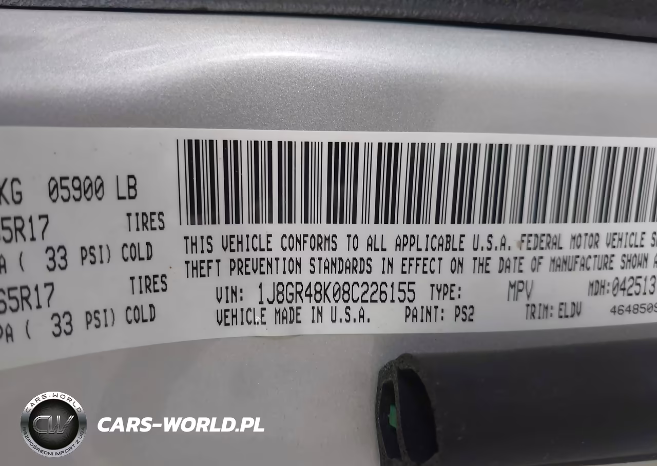 2008 Jeep Grand Cherokee Laredo VIN:1J8GR48K08C226155 - 9