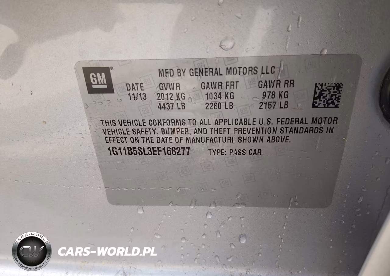 2014 Chevrolet Malibu 1Ls VIN:1G11B5SL3EF168277 - 9