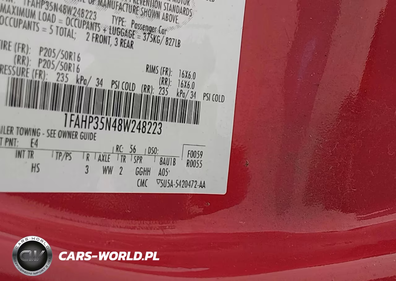 2008 Ford Focus Se-Ses VIN:1FAHP35N48W248223 - 9