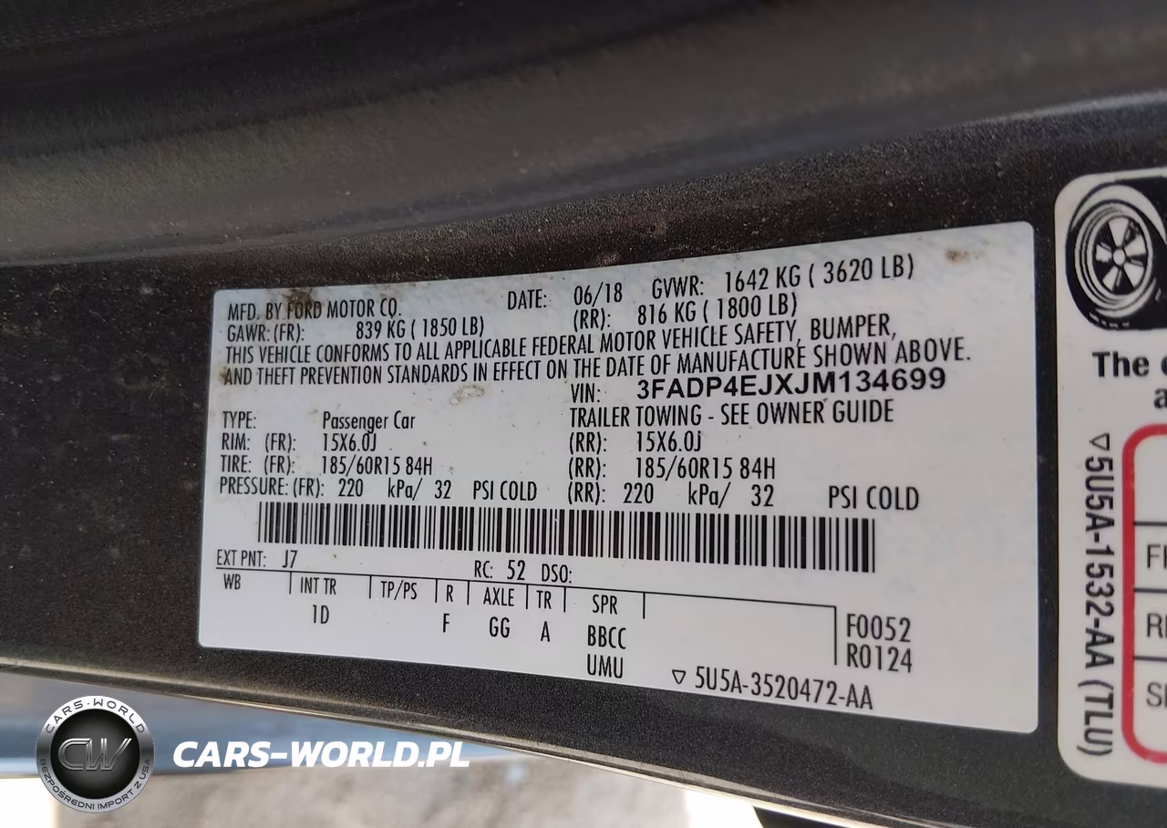 2018 Ford Fiesta Se VIN:3FADP4EJXJM134699 - 9