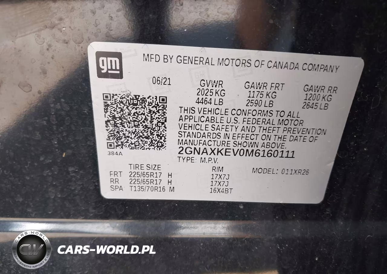 2021 Chevrolet Equinox Fwd Lt VIN:2GNAXKEV0M6160111 - 9
