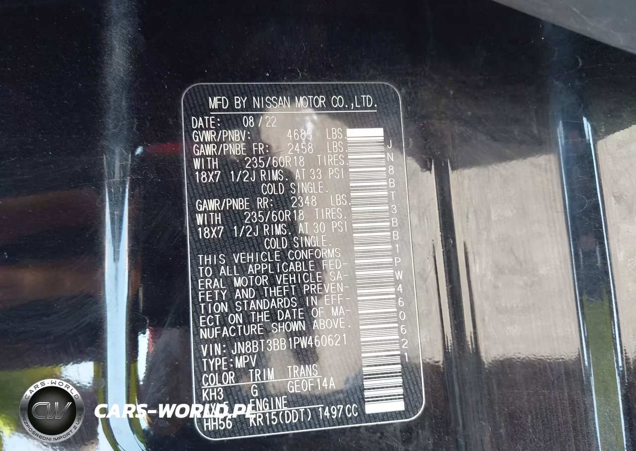 2023 Nissan Rogue Sv Intelligent Awd VIN:JN8BT3BB1PW460621 - 9