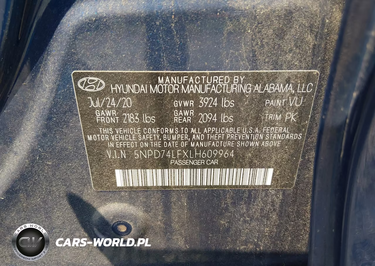 2020 Hyundai Elantra Se VIN:5NPD74LFXLH609964 - 9