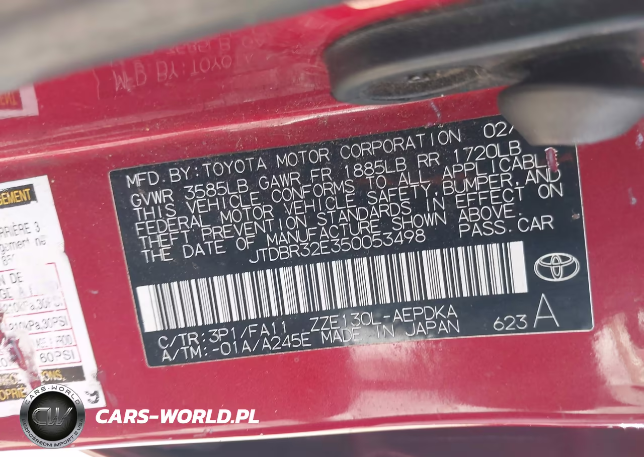 2005 Toyota Corolla Ce VIN:JTDBR32E350053498 - 9