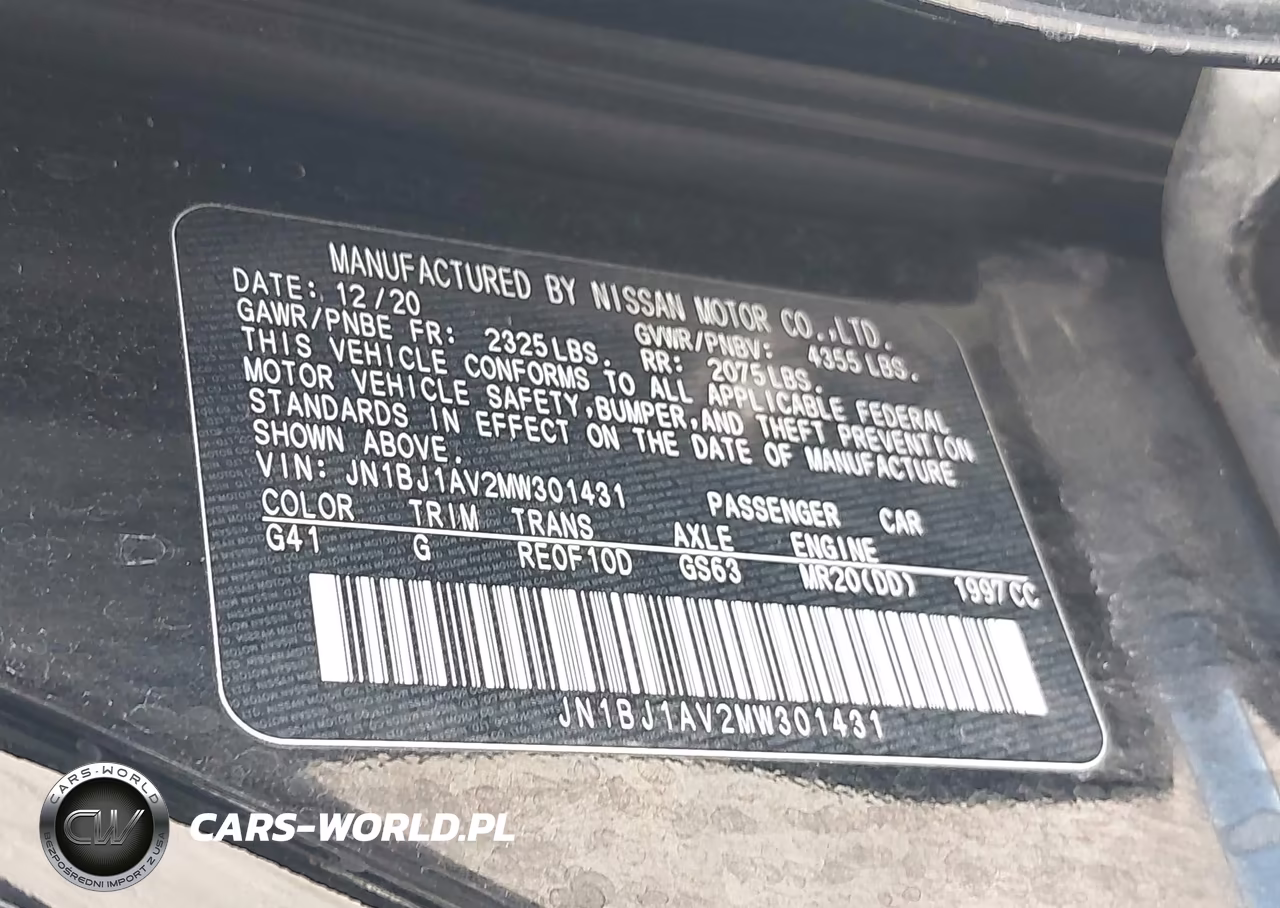 2021 Nissan Rogue Sport S Fwd Xtronic Cvt VIN:JN1BJ1AV2MW301431 - 9