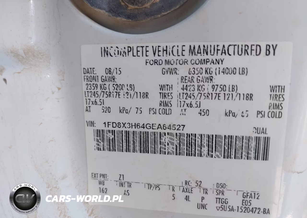 2016 Ford F-350 Chassis Xl VIN:1FD8X3H64GEA64527 - 9