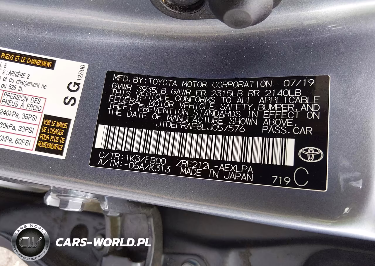 2020 Toyota Corolla Le VIN:JTDEPRAE8LJ057576 - 9