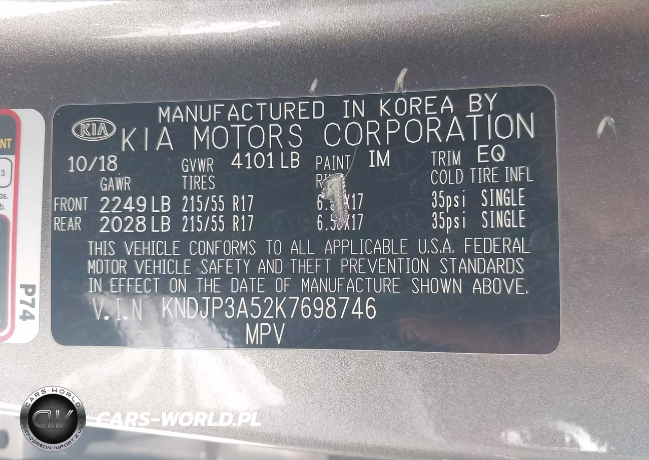 2019 Kia Soul + VIN:KNDJP3A52K7698746 - 9