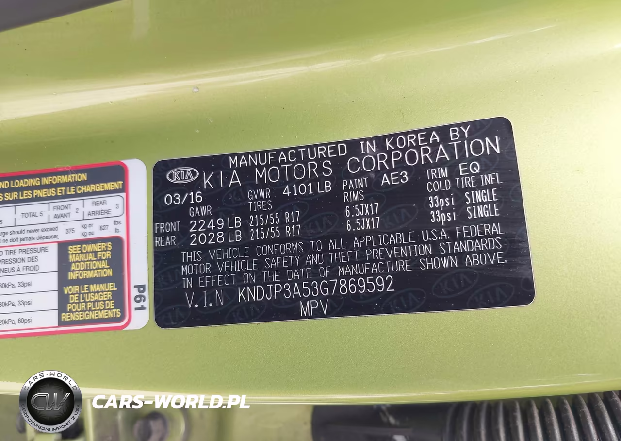 2016 Kia Soul + VIN:KNDJP3A53G7869592 - 9