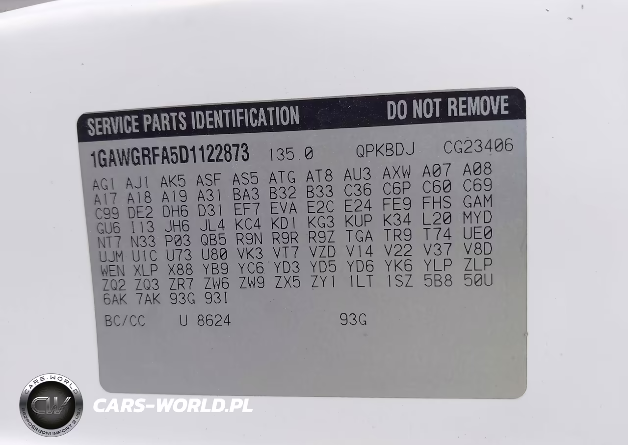 2013 Chevrolet Express 2500 Lt VIN:1GAWGRFA5D1122873 - 9