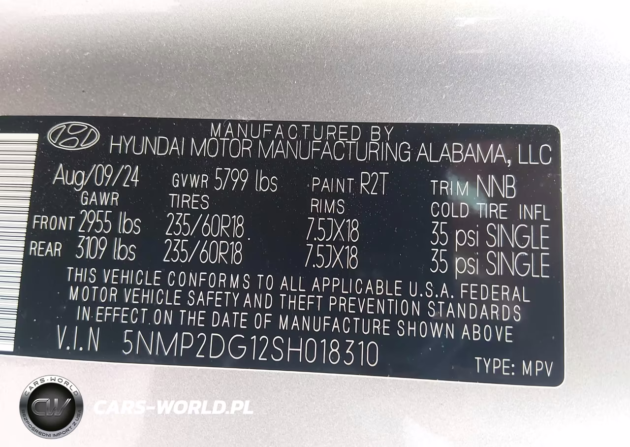 2025 Hyundai Santa Fe Hybrid Sel VIN:5NMP2DG12SH018310 - 9