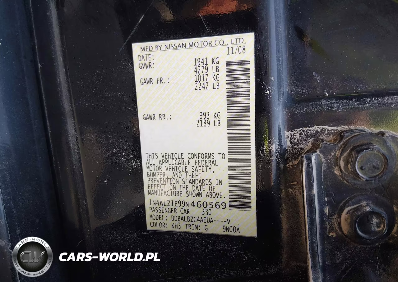 2009 Nissan Altima 2.5 S VIN:1N4AL21E99N460569 - 9
