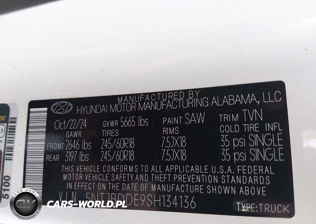 2025 Hyundai Santa Cruz Sel VIN:5NTJBDDE9SH134136 - 9