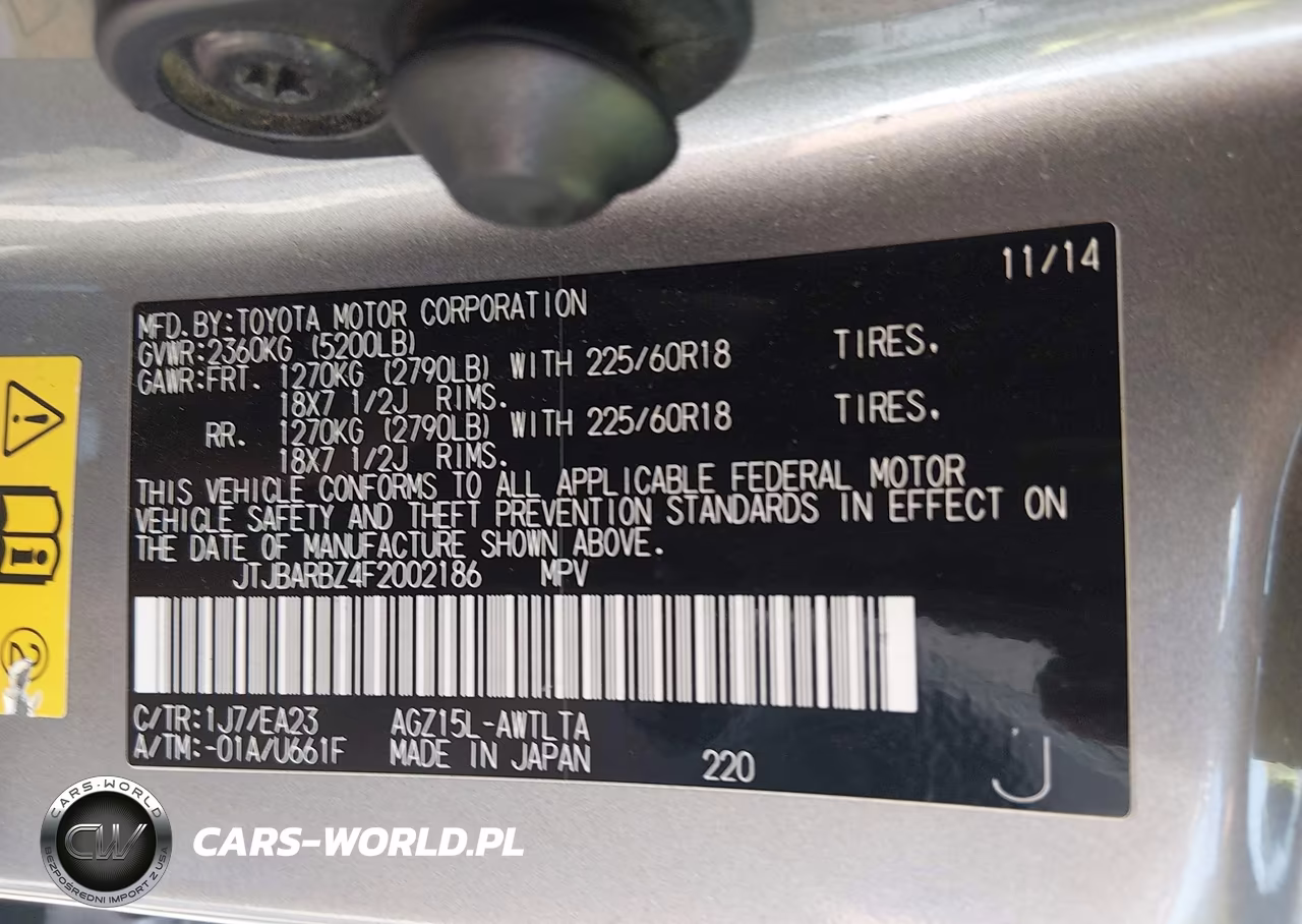 2015 Lexus Nx 200T VIN:JTJBARBZ4F2002186 - 9