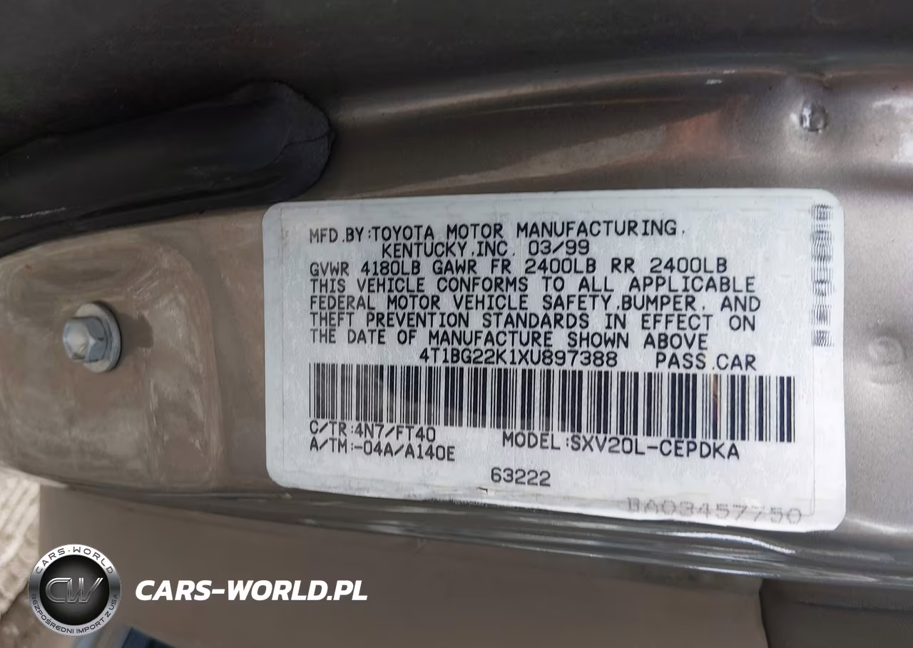 1999 Toyota Camry Ce VIN:4T1BG22K1XU897388 - 9