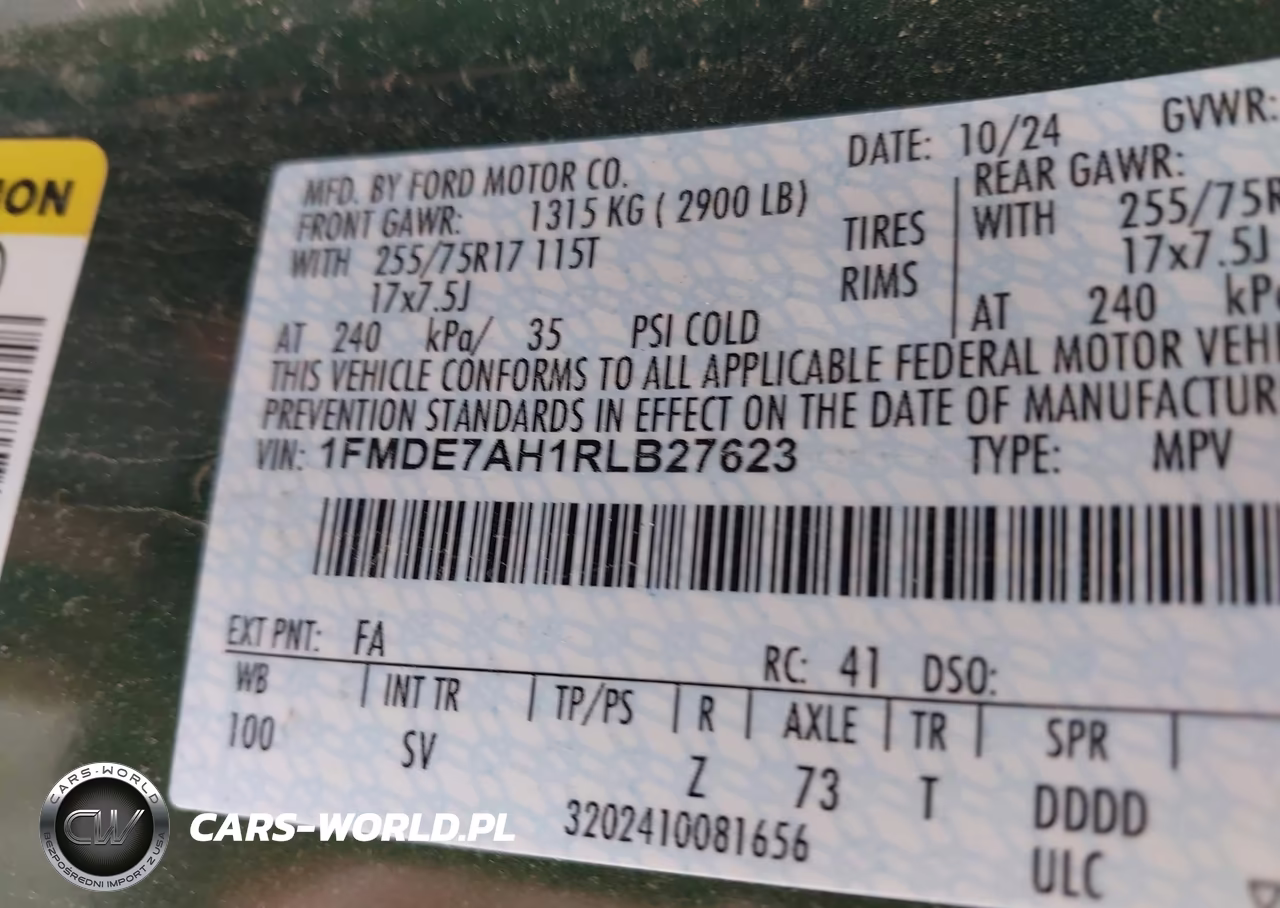 2024 Ford Bronco Big Bend VIN:1FMDE7AH1RLB27623 - 9