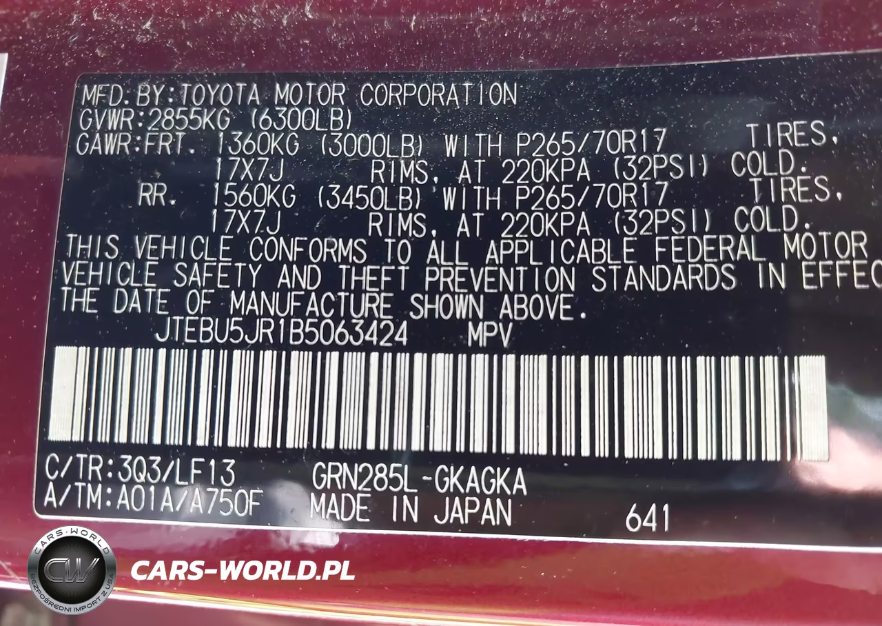 2011 Toyota 4Runner Sr5 V6 VIN:JTEBU5JR1B5063424 - 9