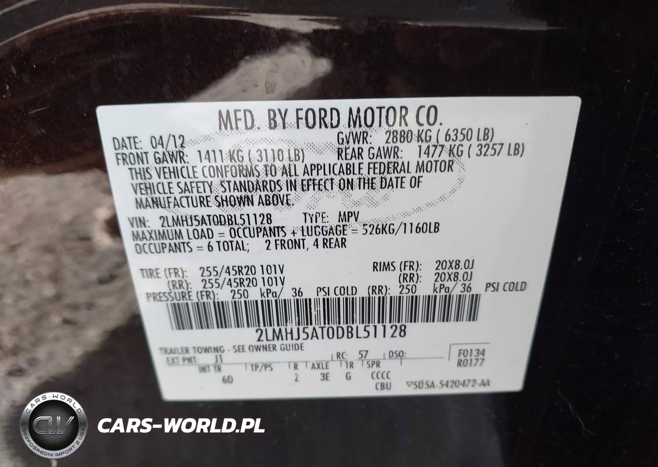 2013 Lincoln Mkt Ecoboost VIN:2LMHJ5AT0DBL51128 - 9